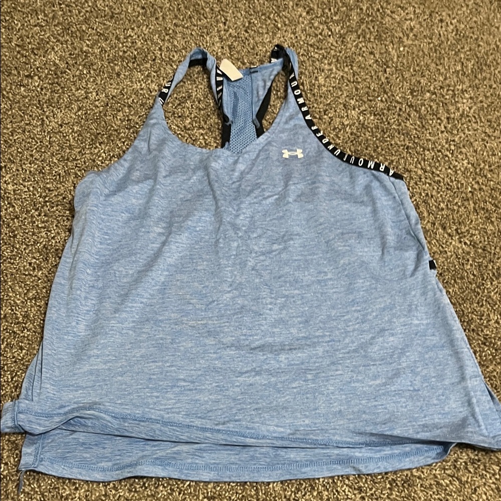 Under Armour Heather Sky Blue Racerback Training Tank